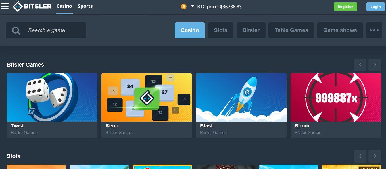 Bitsler Casino Review