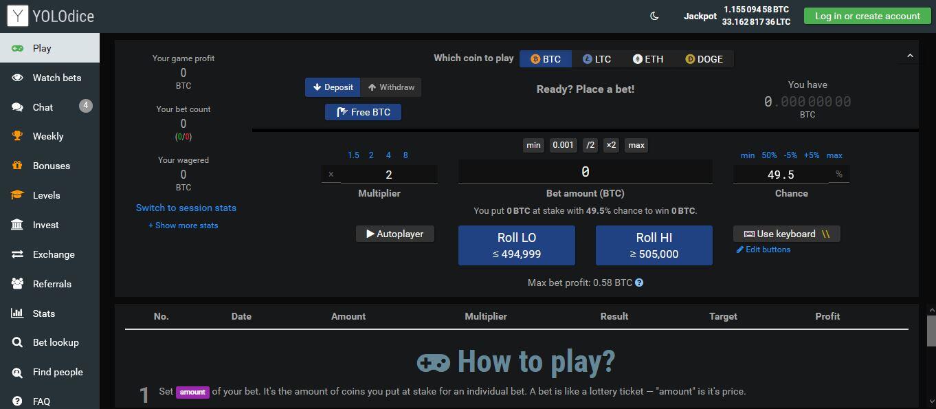 YOLOdice Casino