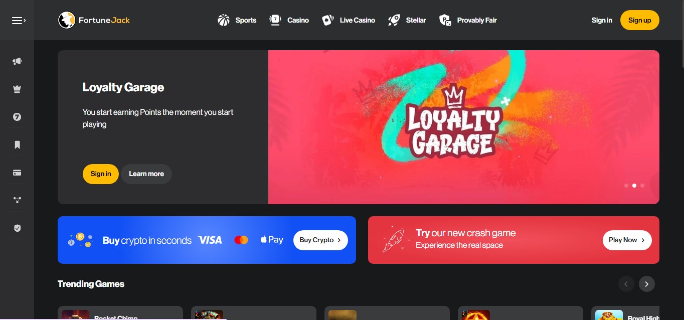 Fortunejack Betting Site