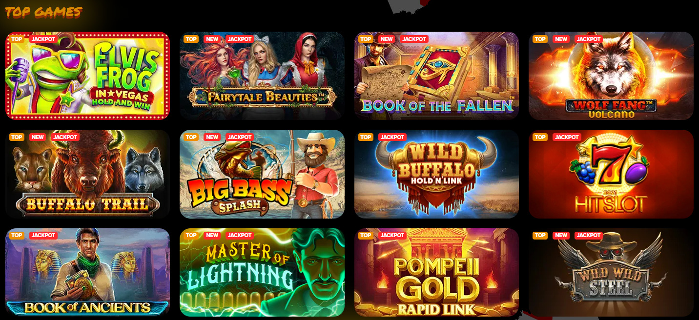 Casino games at Arlekin casino