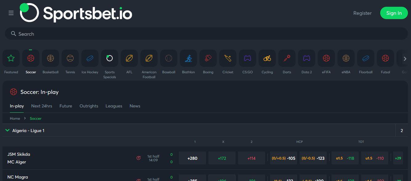 sportsbet.io sportsbook