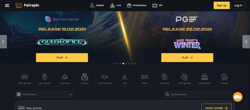 Fairspin.io Crypto Casino