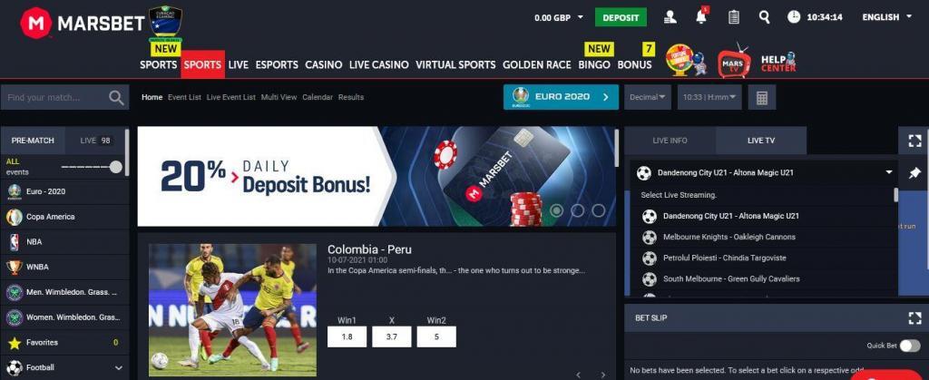 Marsbet Sportsbook