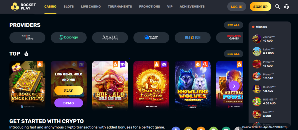 rocketplay crypto casino